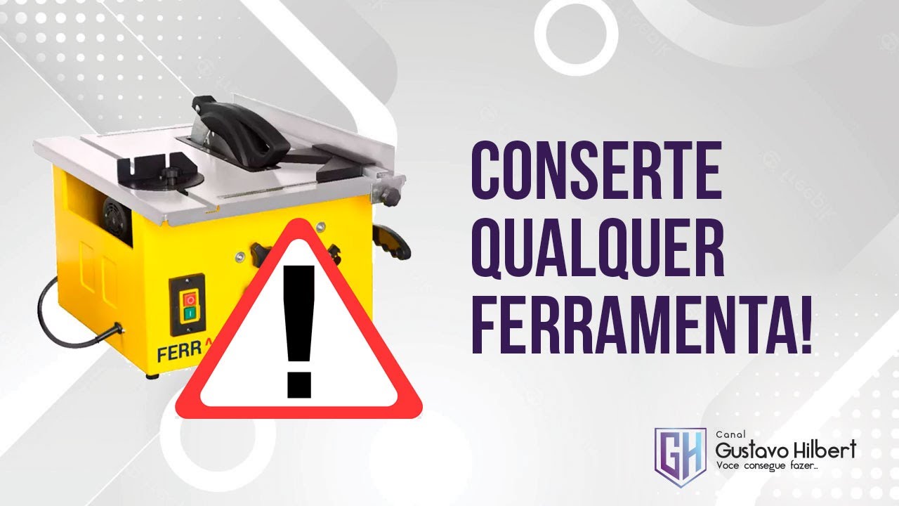 Como consertar serra de bancada com defeito - Gustavo Hilbert