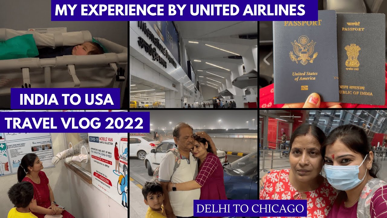 INDIA to USA Travelling Alone With 2 Kids~United Airlines Flight Experience~Real Homemaking Chicago