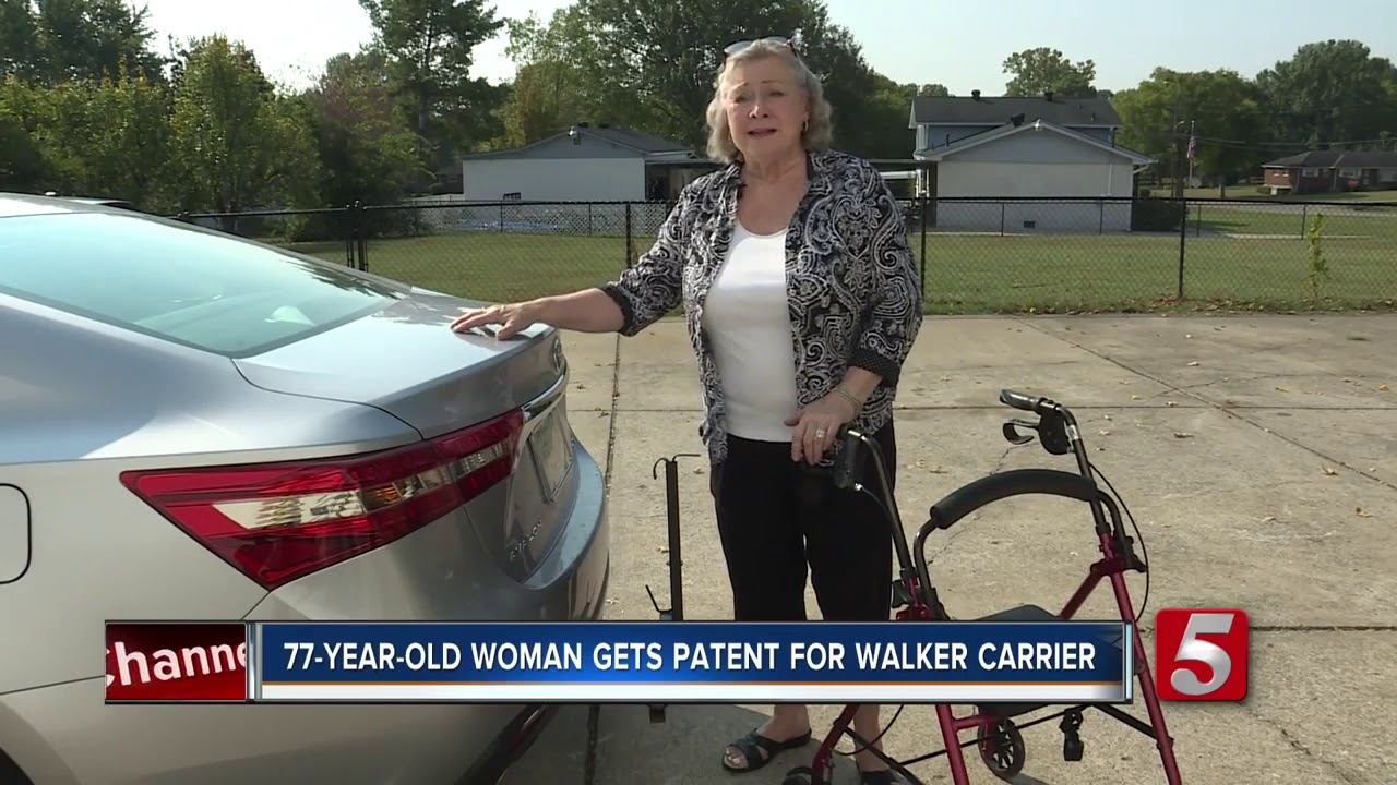 She patented a rollator walker carrier at 74-years-old, plans to keep designing