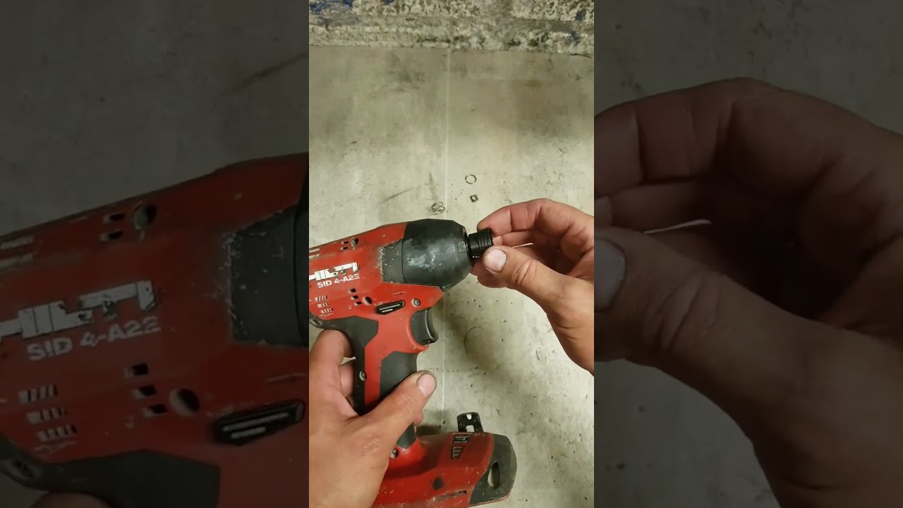 Правильный ремонт патрона и держателя инструмента на Hilti SID 4 A22.
