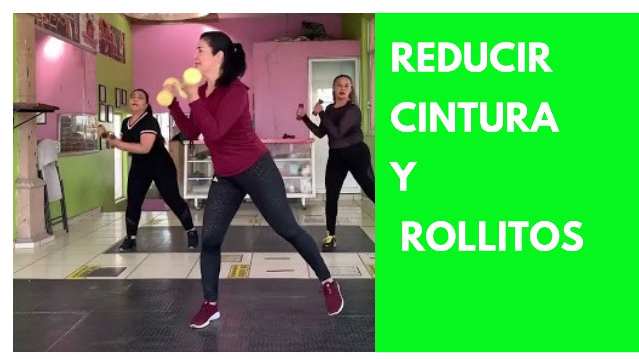 Reduce cintura y rollitos | Aeróbicos para principiantes | Cardio sin saltos