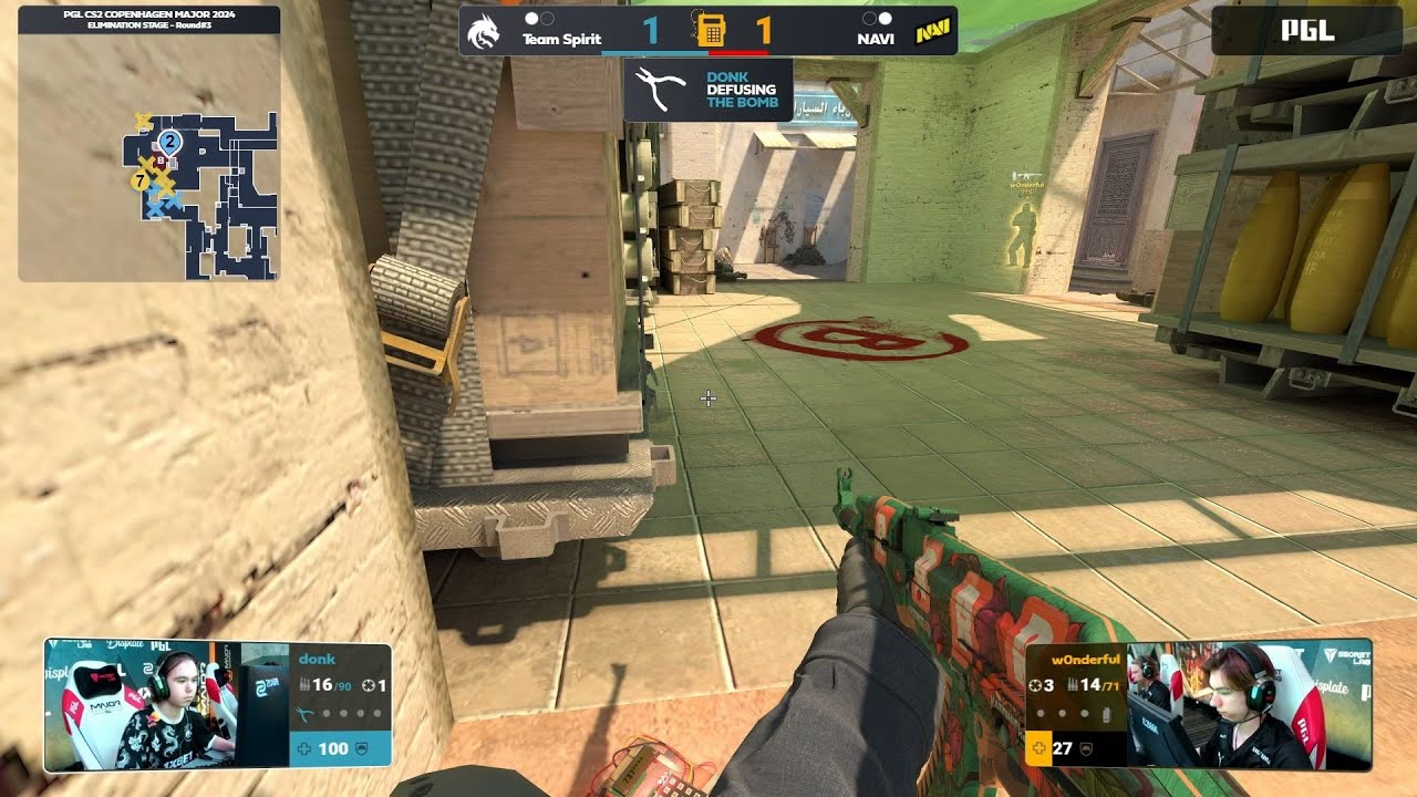 donk DOESN'T FAKE LIKE A REAL PRO | Spirit vs. NAVI - PGL CS2 Major Copenhagen 2024