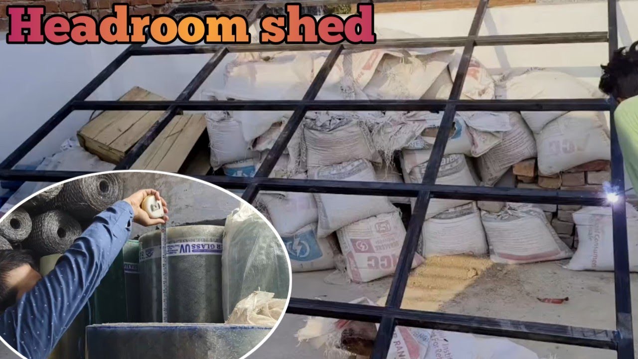 Roof shed fiber sheet kaise lagaen