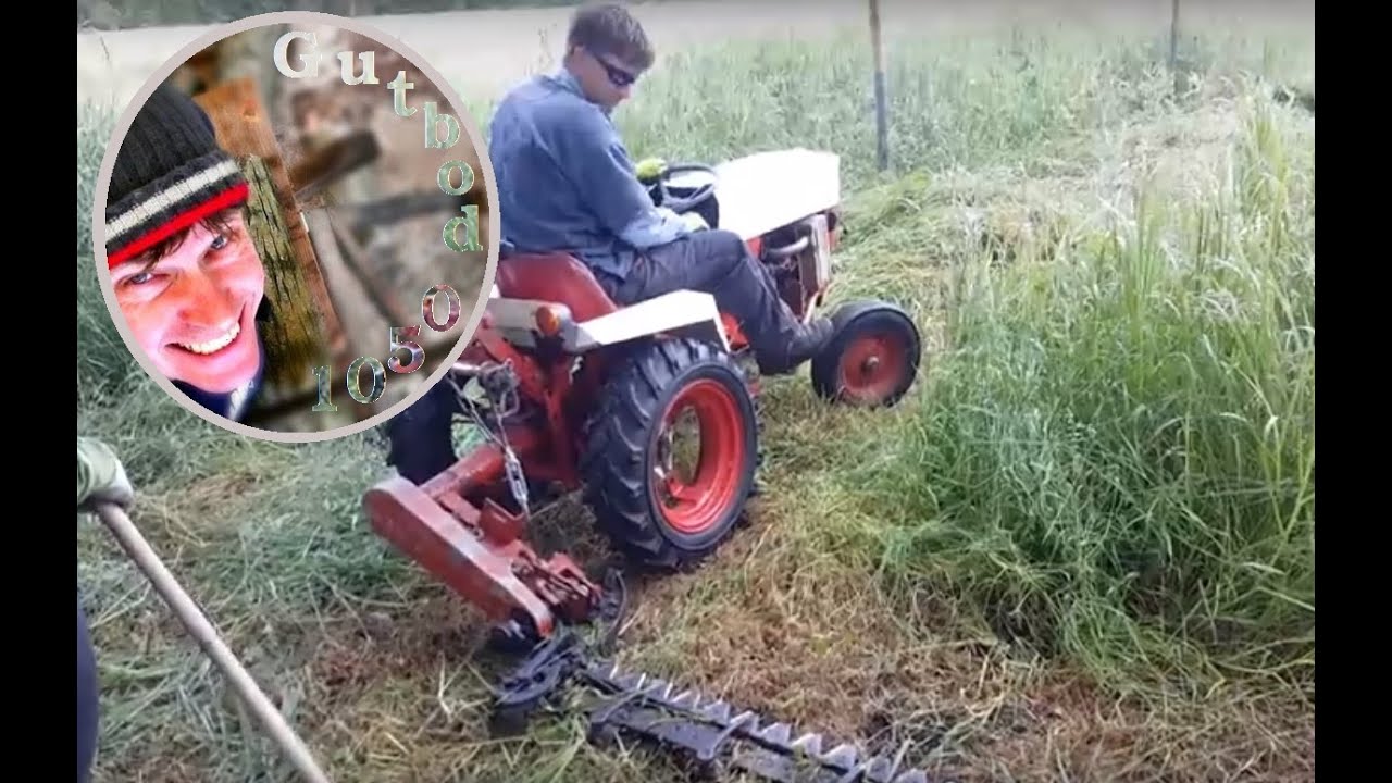 Gras Mähen mit Gutbrod und ein Busatis Balkenmäher
