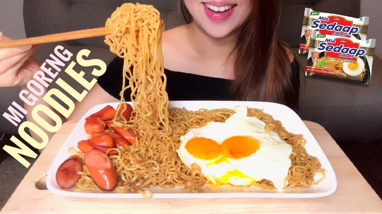 ASMR Mi Goreng NOODLES | Mie Sedaap | Eating Sounds (No Talking)