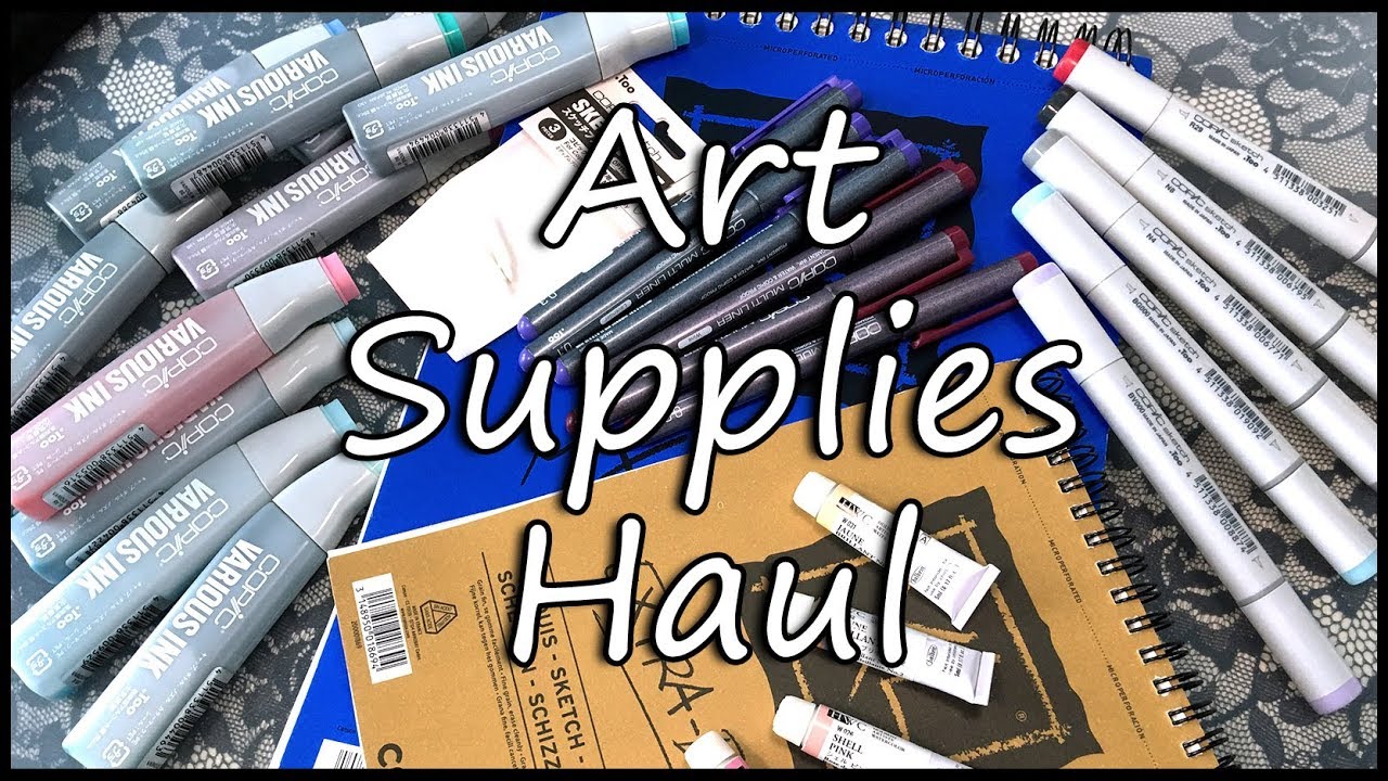 Art Supplies Haul Copic Markers, Holbein Watercolor, Canson XL