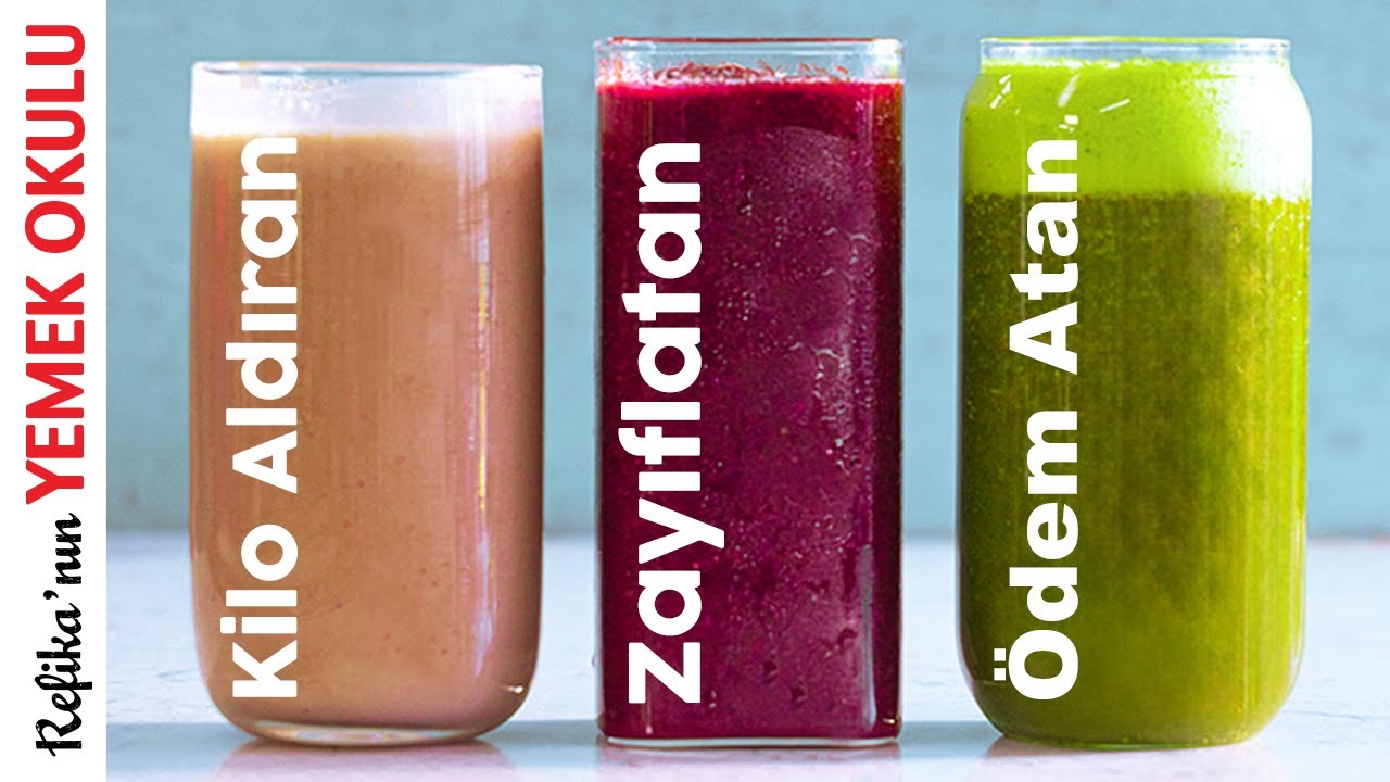 Senin Smoothie Tarifin Hangisi? Kilo Verdiren 🥳 Ödem Attıran 🤗 Kilo Aldıran 😱 Yaz İçecekleri