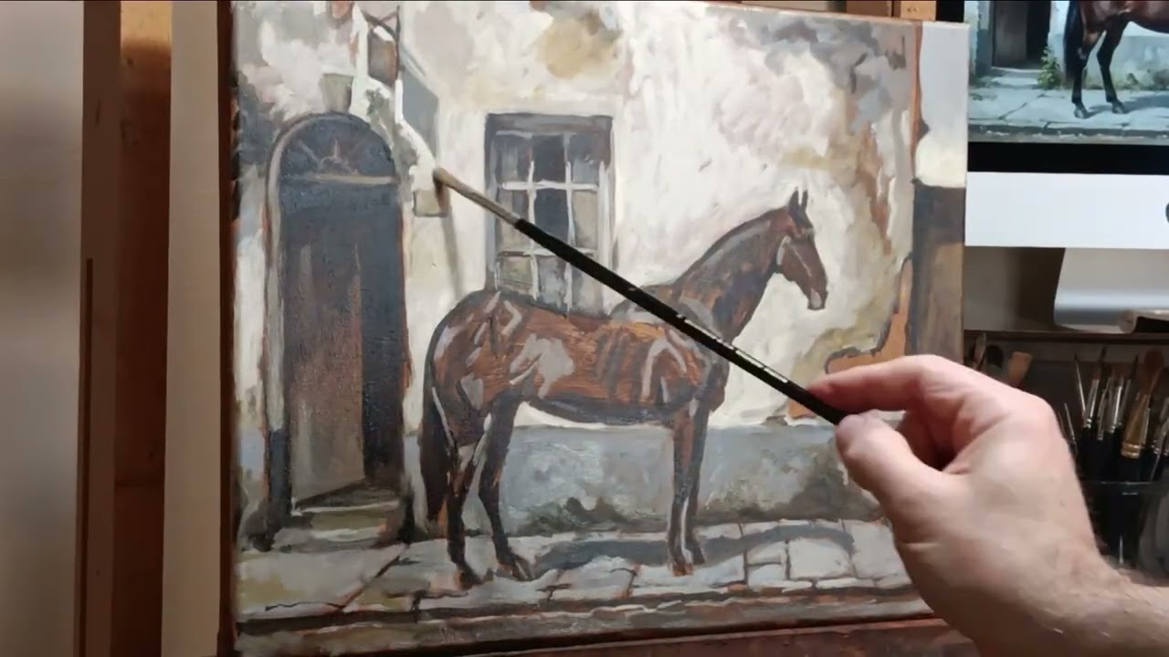 Speed Painting of a Horse With No Name