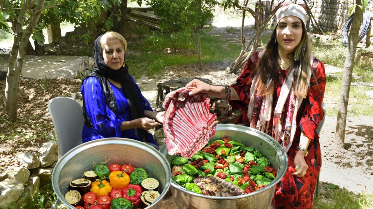 Курдская долма по-деревенски, такая вкусная и популярная ♧ Village Cooking Vlog
