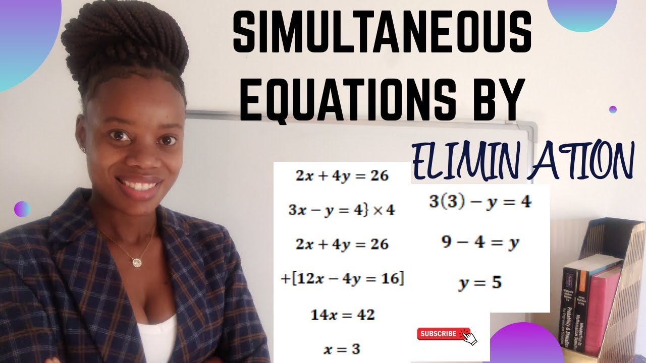 SOLVING SIMULTANEOUS EQUATIONS BY ELIMINATION METHOD  #GCSEMath