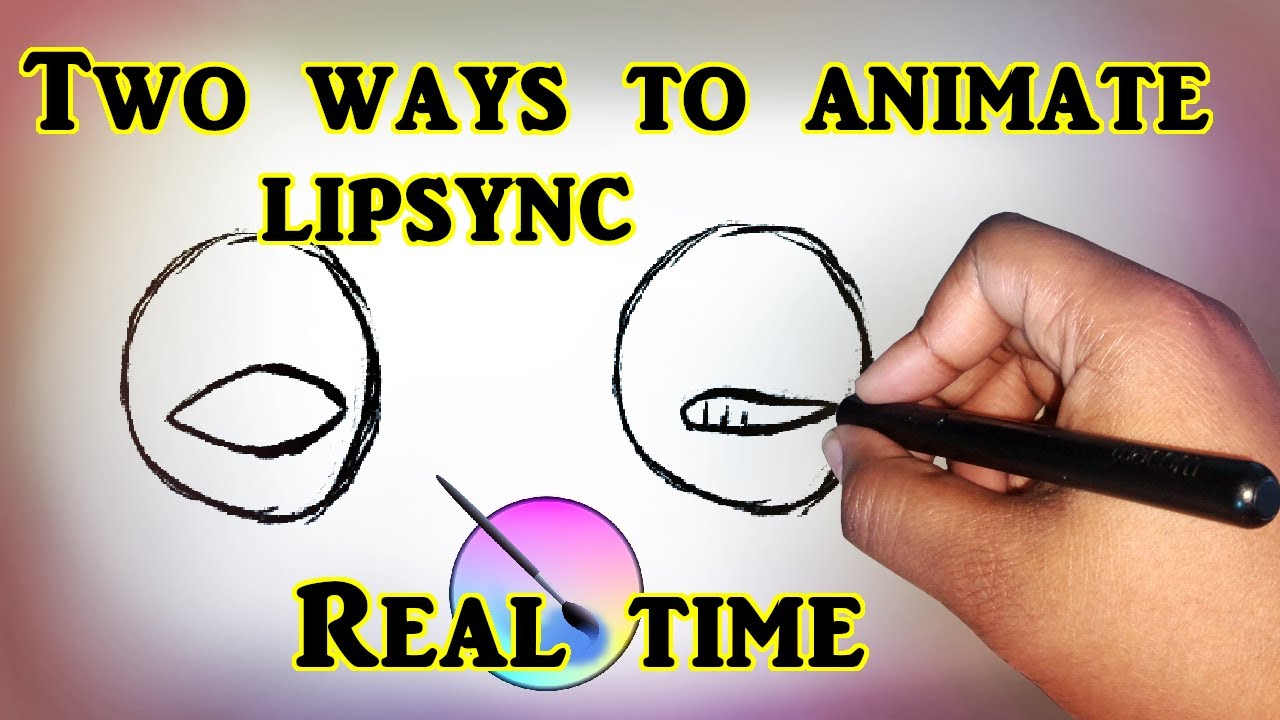 Krita two ways to animate lipsync real time