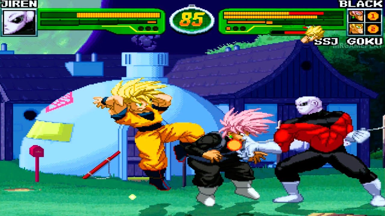 Jiren vs Goku Black and Goku - Hyper Dragon Ball Z Wicked Ambition