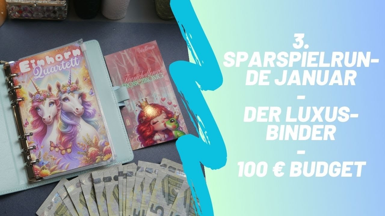 3. Sparspielrunde im Januar - Luxus Binder - 100 € Budget 💸❤💸❤🎲