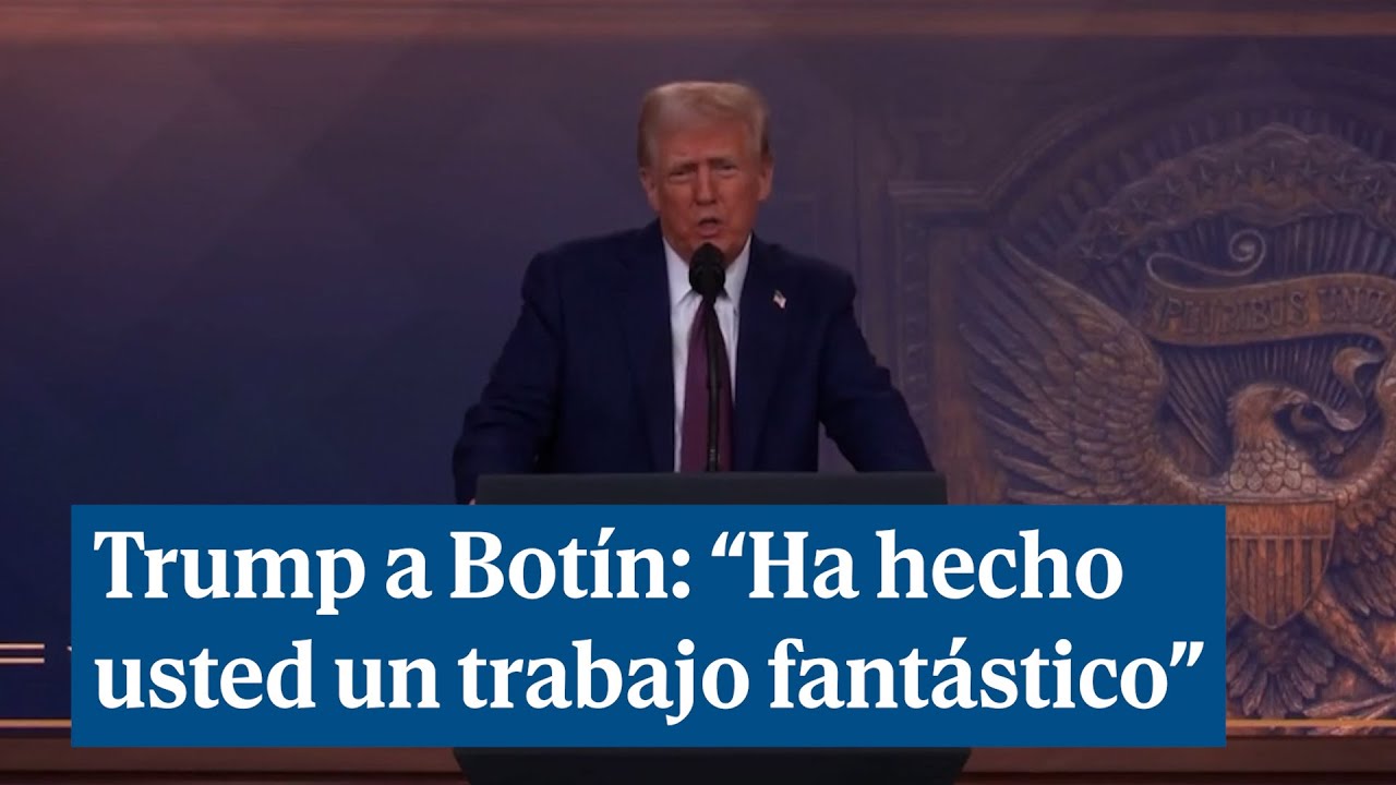 Trump felicita a Ana Botín: "Conozco a su banco, enhorabuena, hace usted un trabajo fantástico"