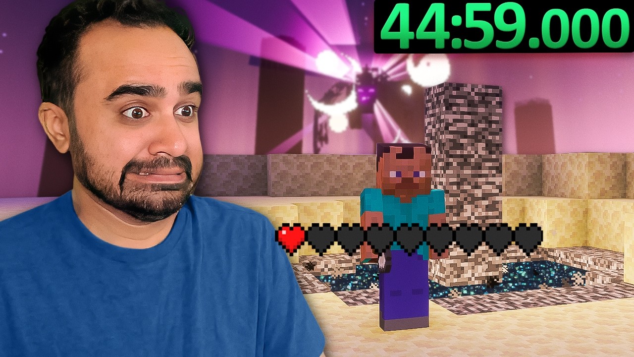 It was a miracle I finished the run (Minecraft Speedrunning)