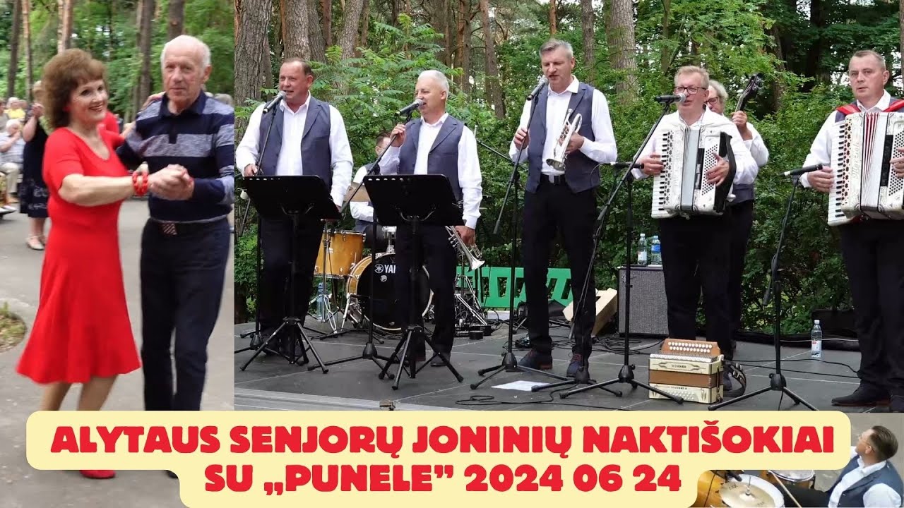 Alytaus senjorų Joninių naktišokiai su „Punele