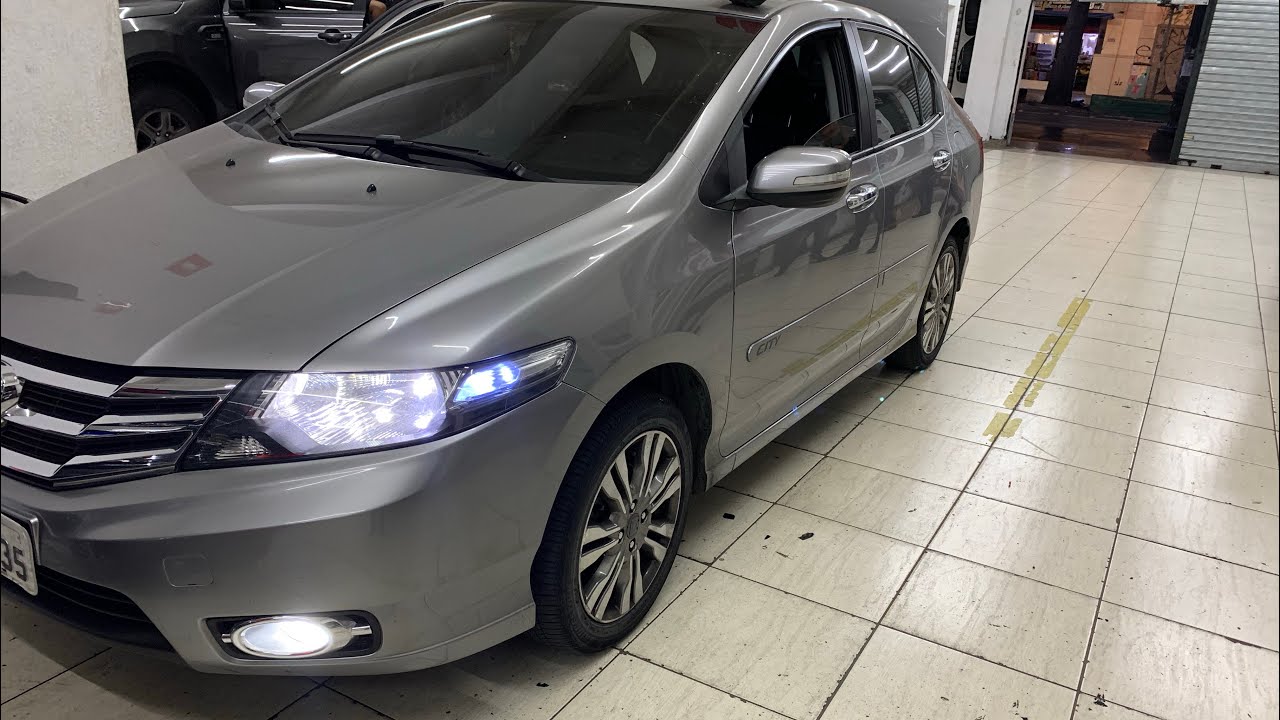 HONDA CITY Instalamos Tapete Bandeja Porta Malas Multimídia Android Lâmpadas Leds  - Rei das Capotas