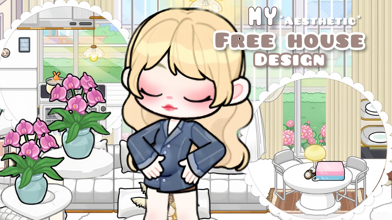 ｡˚.𖧧 my free house tour🤍🏡*aesthetic ݁ ͘ ౨៶Game world 
