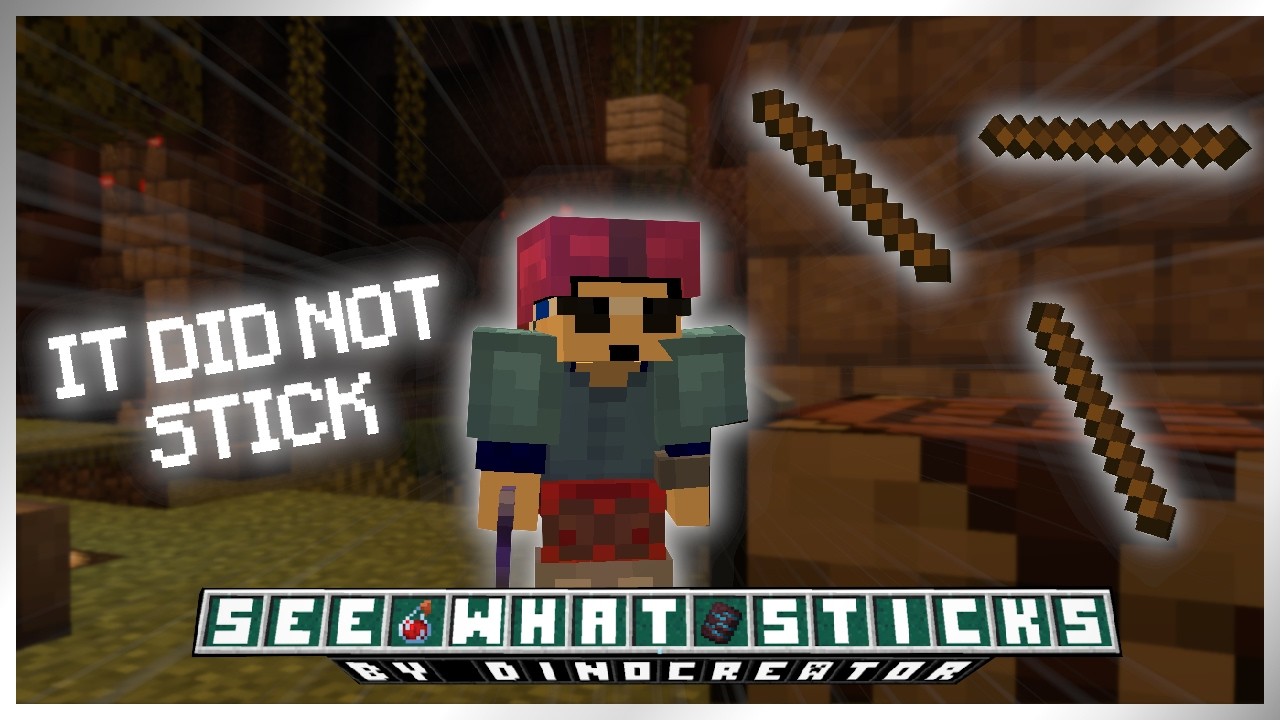 🙅&zwj;♂ NO IT DID NOT STICK!!! - See What Sticks (Minecraft CTM Maps)