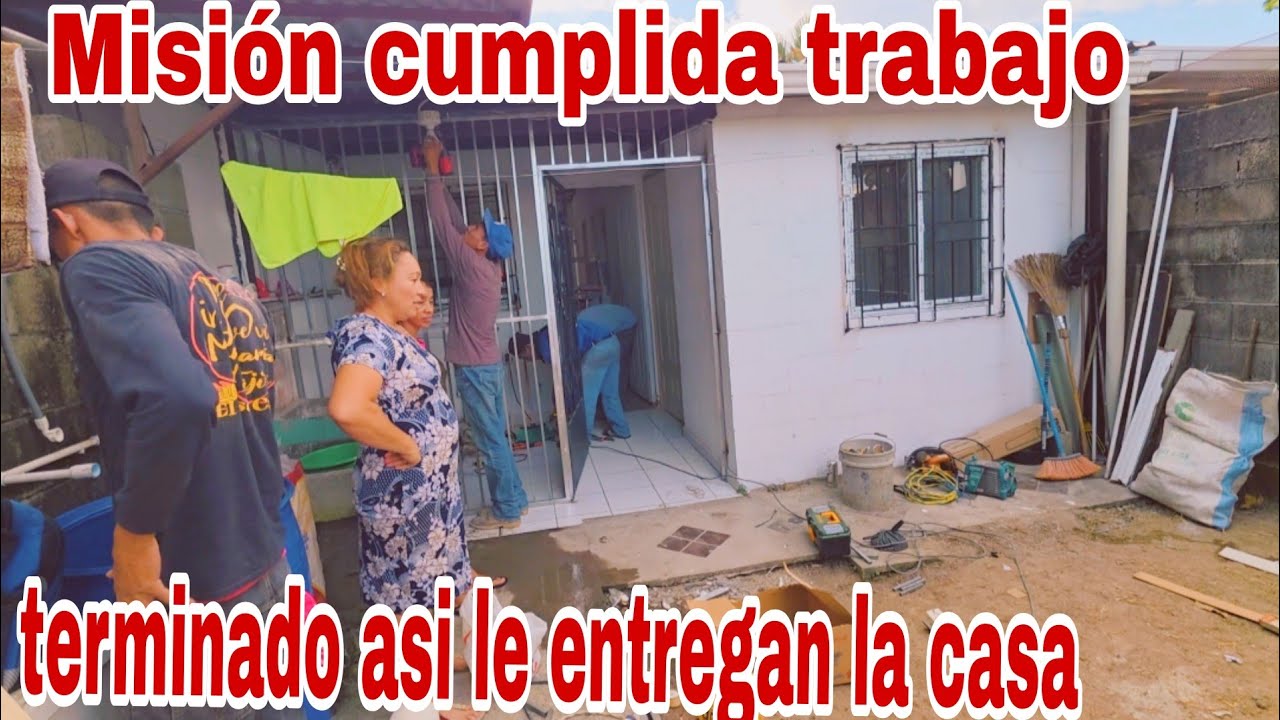 Misión cumplida trabajo terminado asi les entregan la casa😱😳