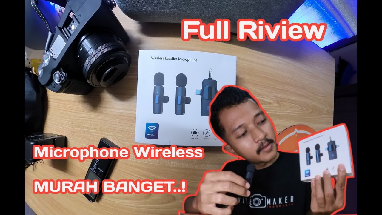 RIVIEW LENGKAP MICROPHONE WIRELESS MURAH #riview