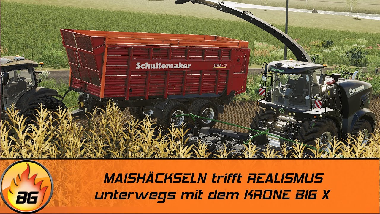 LS19 - MAISHÄCKSELN trifft REALISMUS #2 | Unterwegs mit dem KRONE BIG X Black Beauty | FS19 [HD]