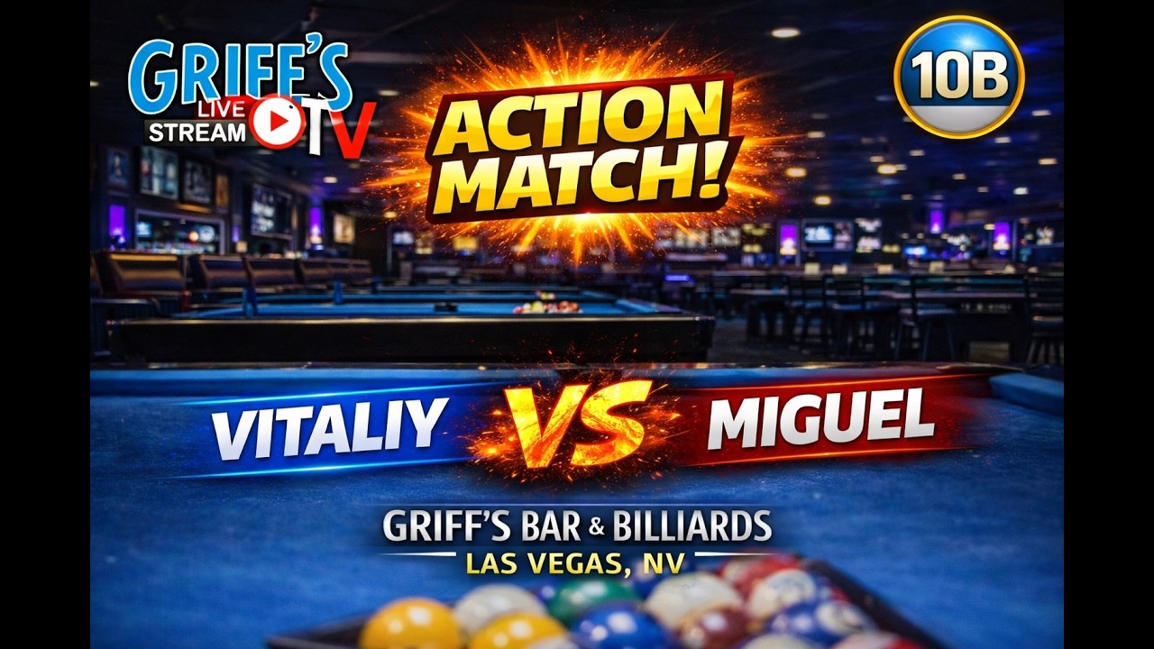 VITALIY vs MIGUEL - GRIFF'S BAR & BILLIARDS - TABLE 20 | EvoSports