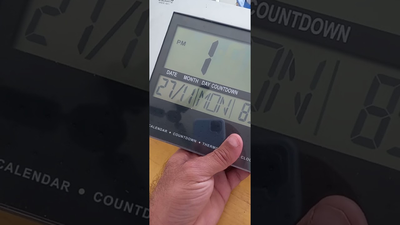 digital clock time setting odc 70