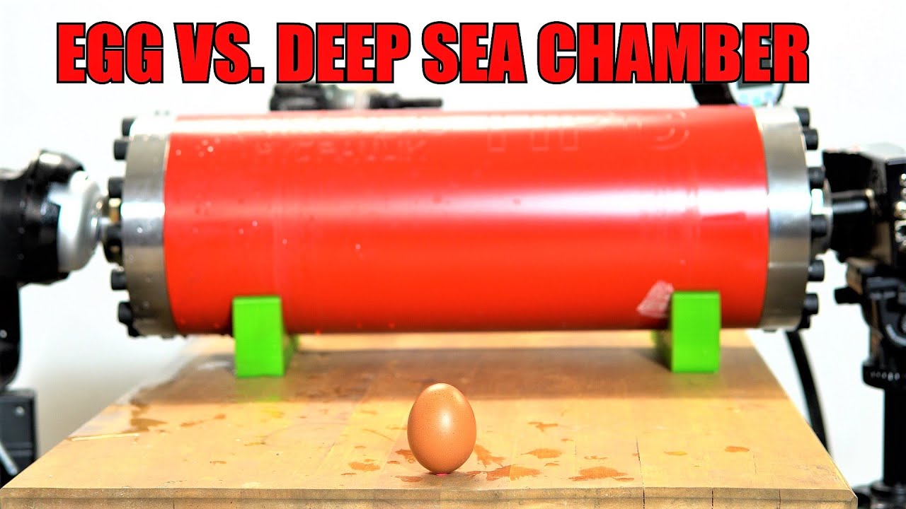 Crushing Egg with Water Pressure in our Deep Sea Chamber