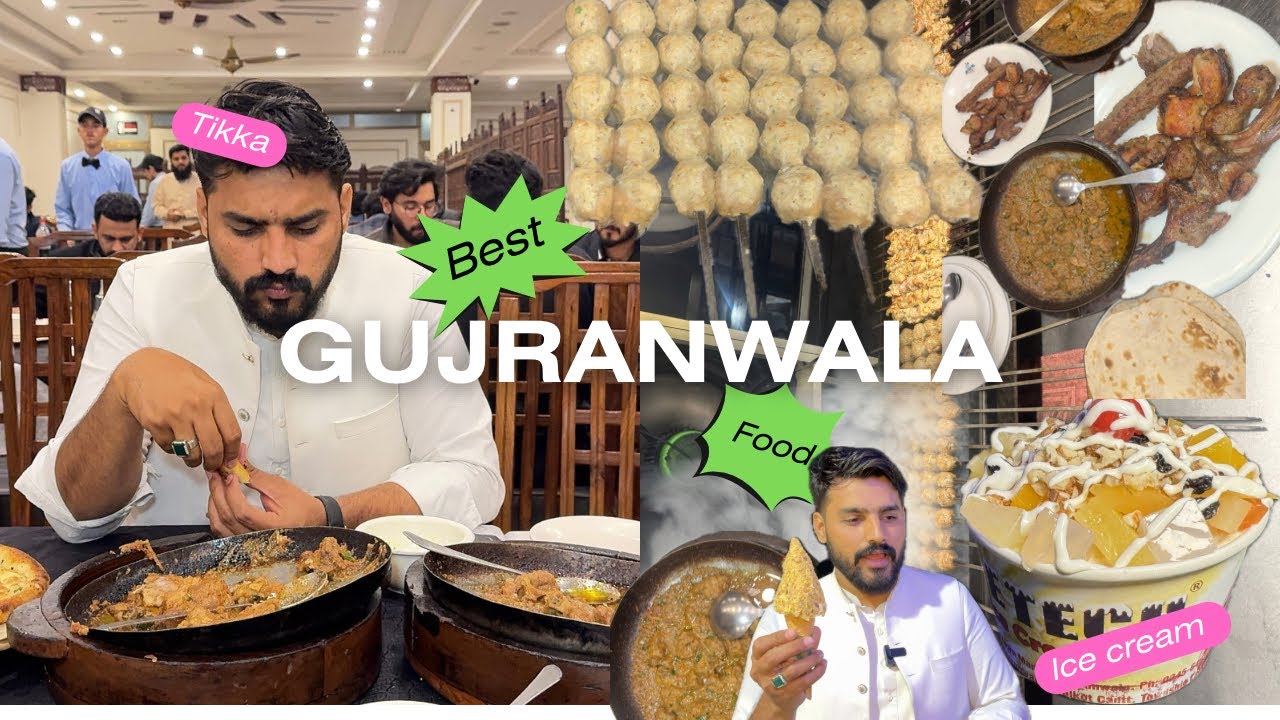 EXPLORING THE MOST POPULAR MUTTON OF PAKISTAN IN GUJRANWALA| KIHZER TIKKA SHOP| ICE-CREAM