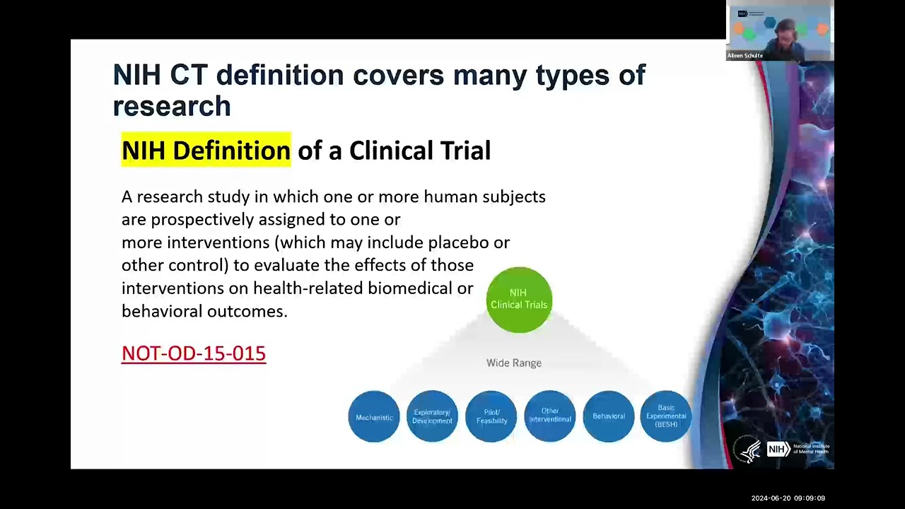 Webinar: NIH's Definition of a Clinical Trial