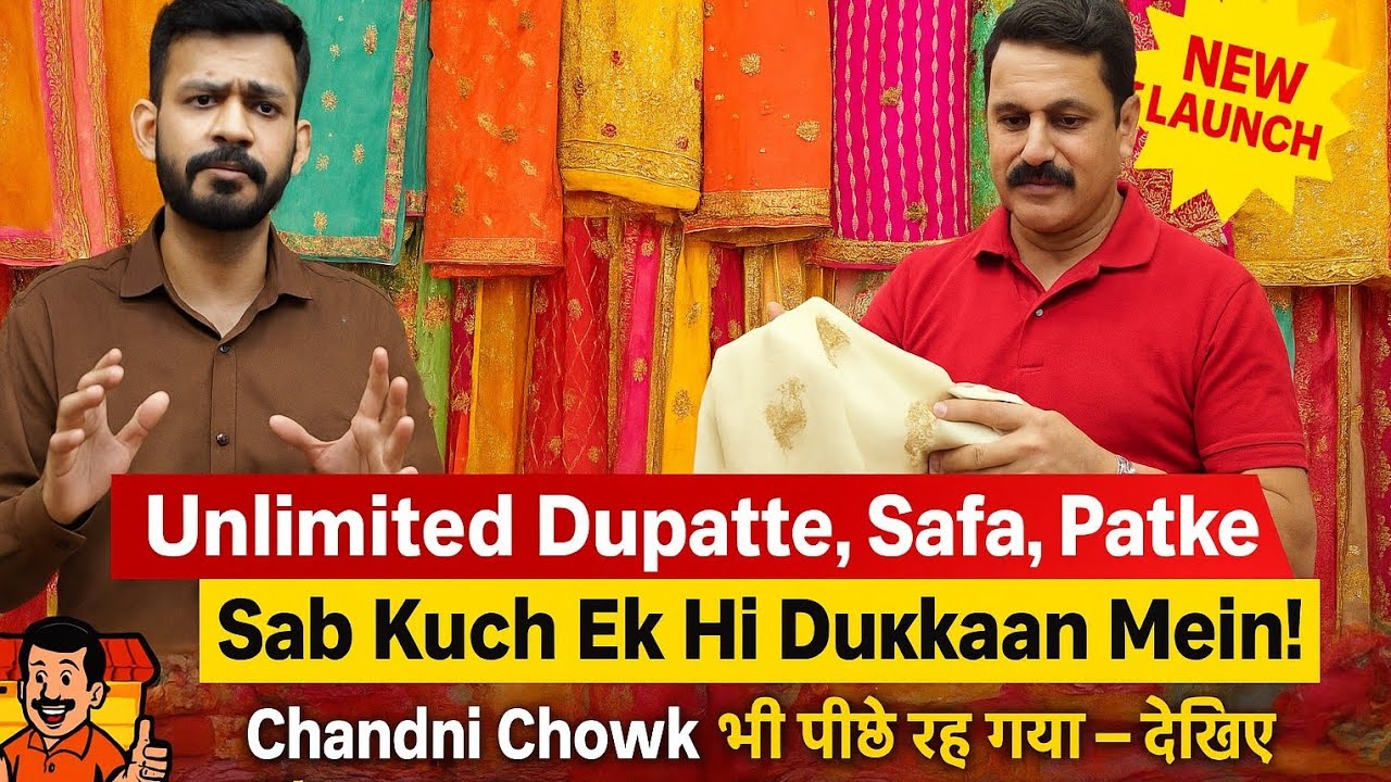 Chanana Dupatta Center में आपको एक ही दुकान पर मिलेंगे अनगिनत Dupatte, Pagdi, Jagran Chowki Patke