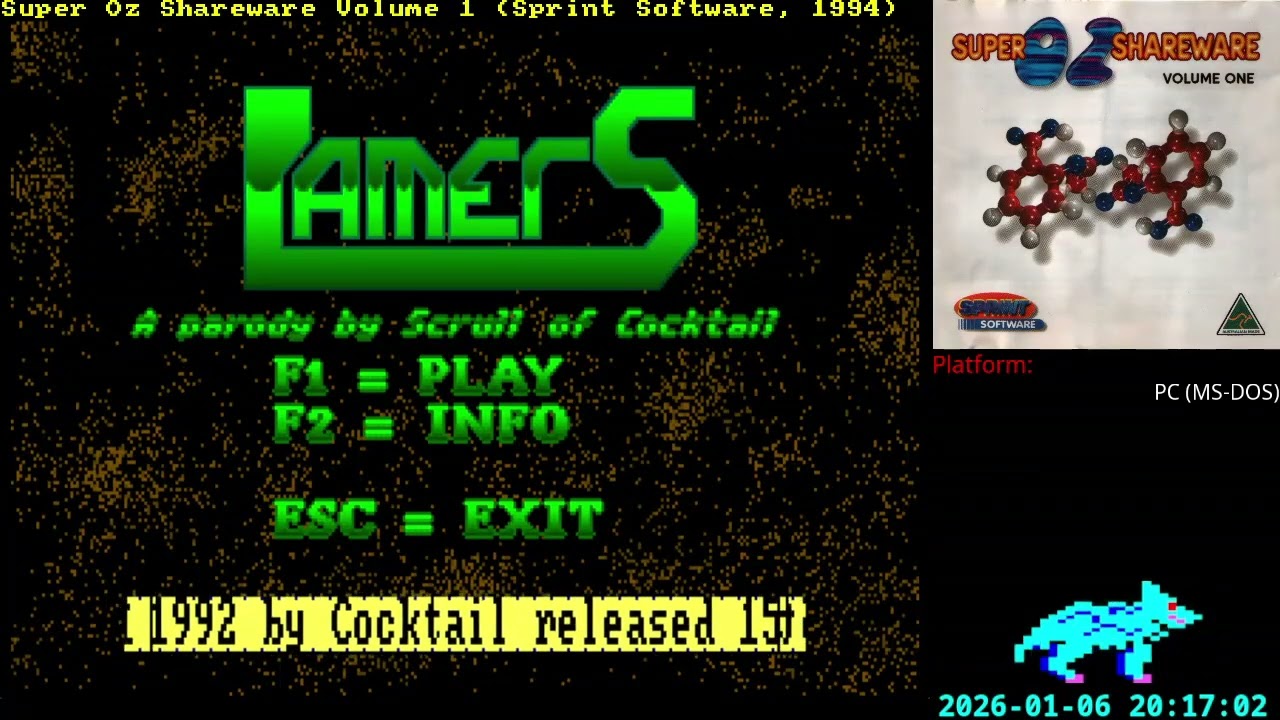 [PC] More rummaging through the back alleys of Super Oz Shareware volume 1 (part 4)