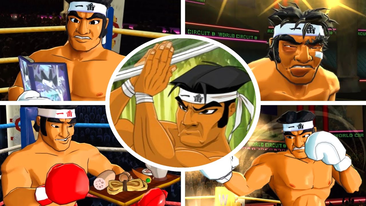Punch-Out!! Wii HD - All Piston Hondo Animations & Quotes