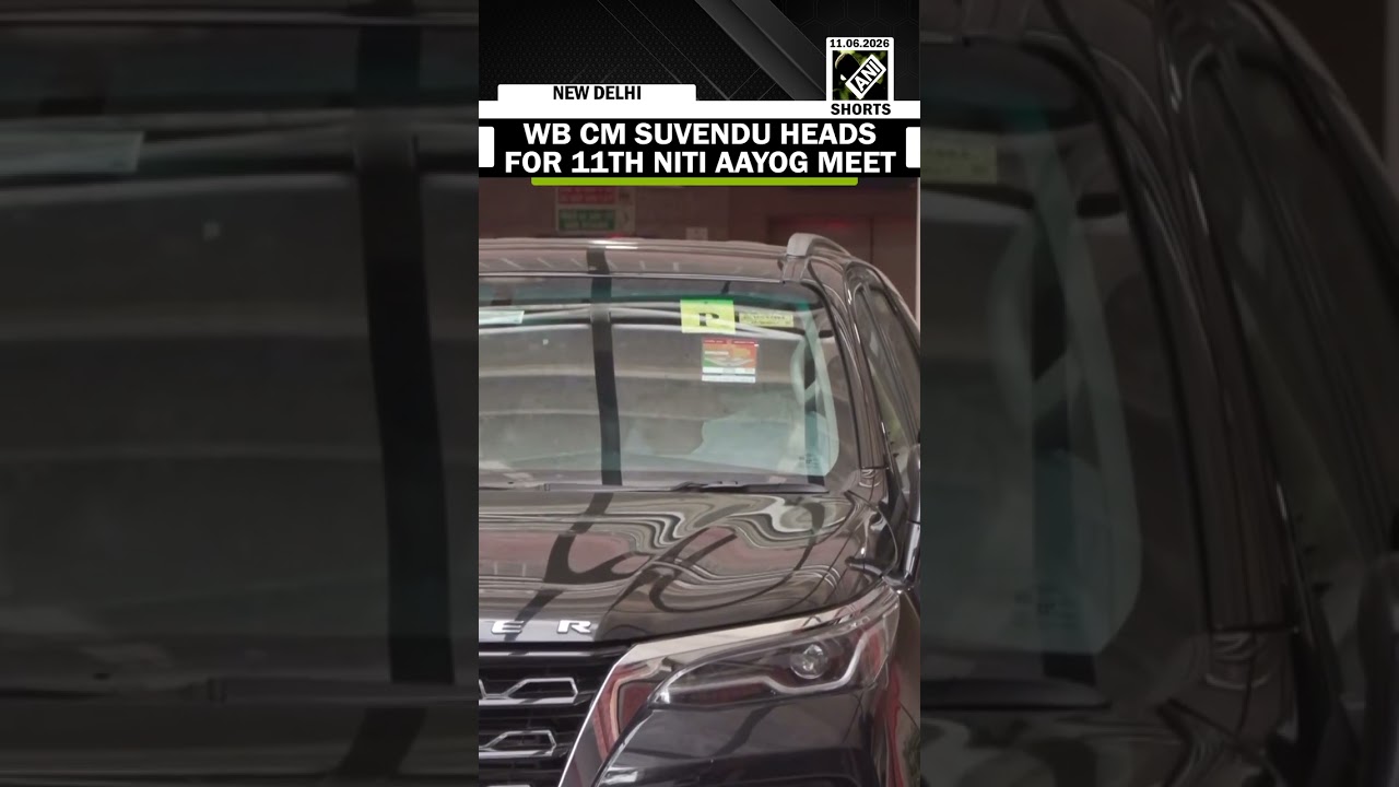 West Bengal CM Suvendu Adhikari leaves Sindhu Apartment to attend 11th NITI Aayog council meeting