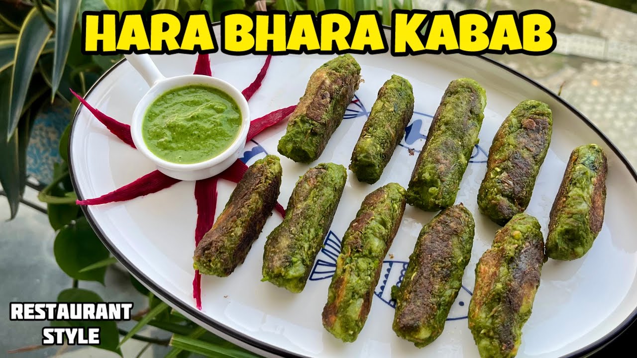 Restaurant Style HARA BHARA KABAB at Home | Easy & Tasty Kabab Recipe