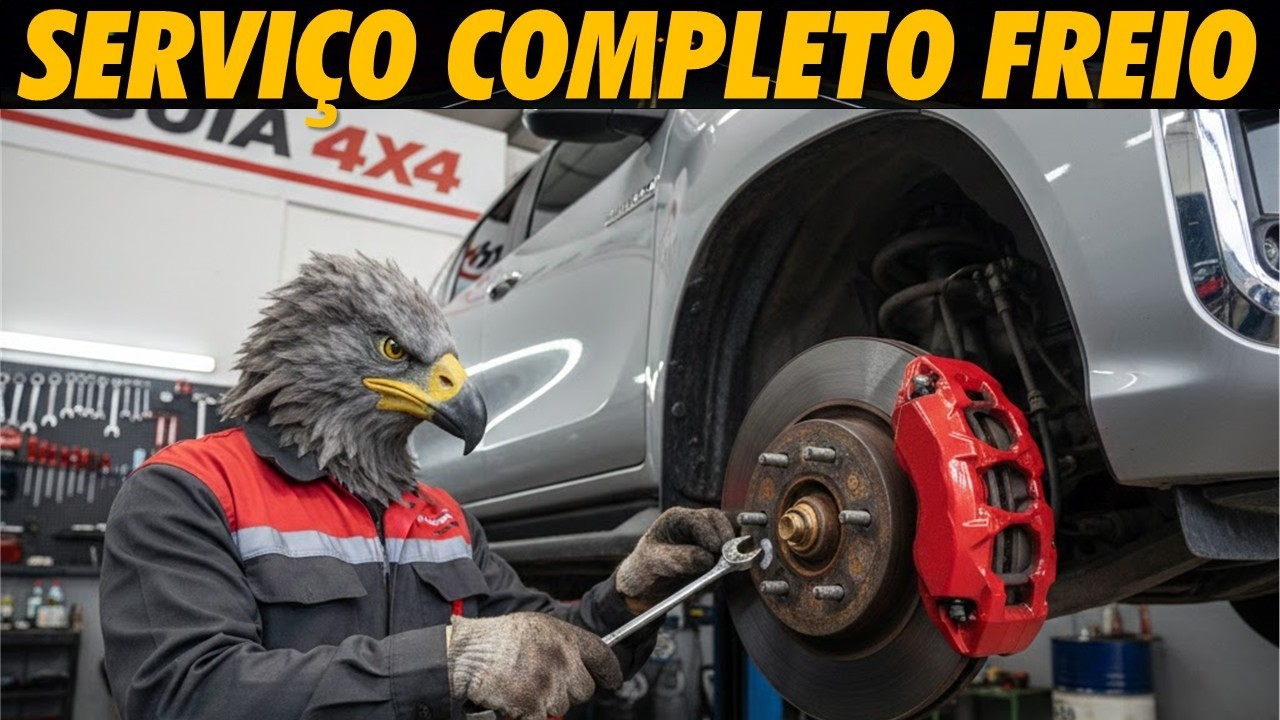 EP. 1437// Toyota HILUX 2.8 SR Serviço e Revisão do Sistema de FREIOS! Conheça o PROTOCOLO ÁGUIA!