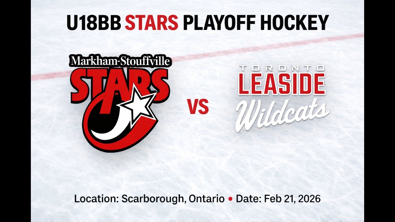 Part 1 - Markham Stouffville Stars U18BB vs Leaside Wildcats - OWHA Central Playoff Game 2 - O zone