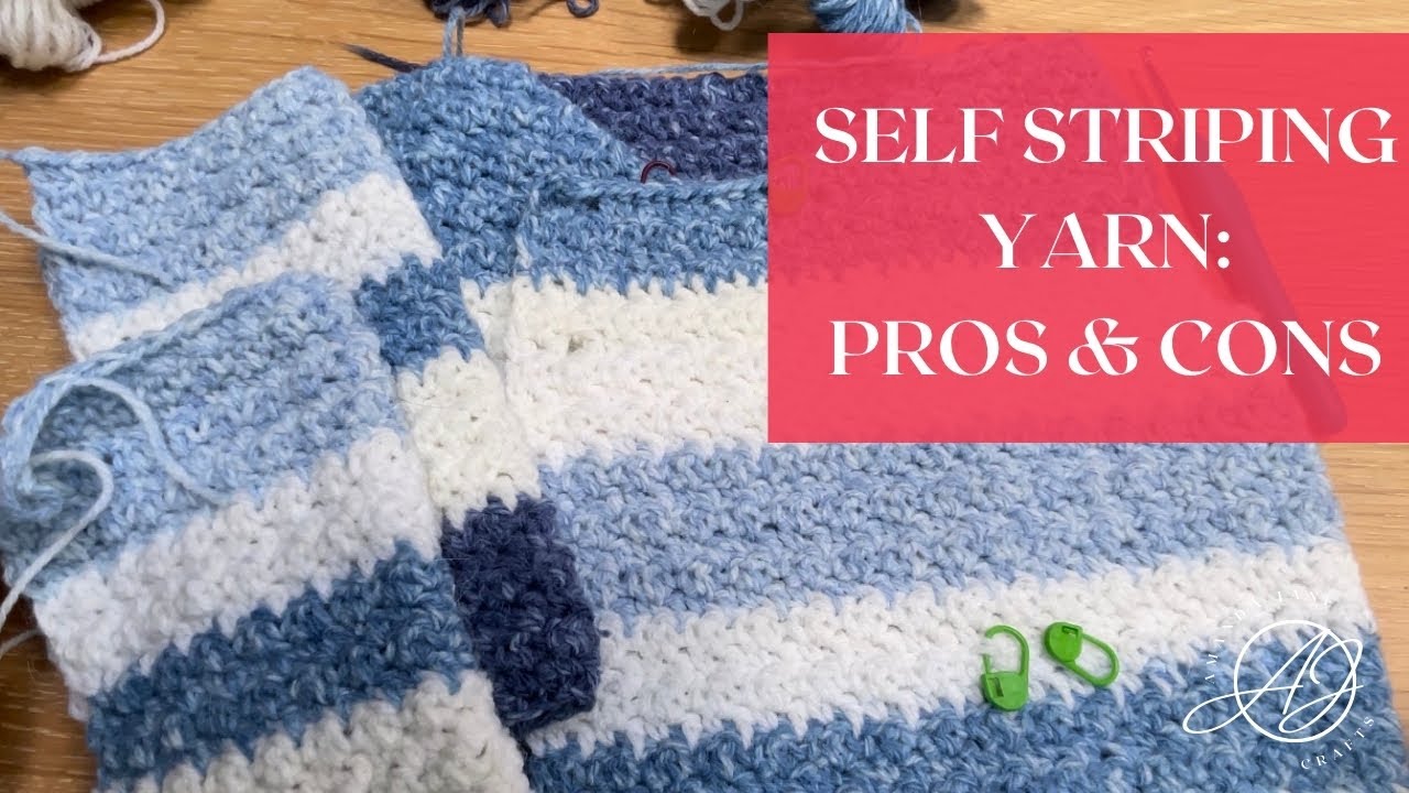 Self Striping Yarn: Pros and Cons - Tips for Crocheting a Baby Cardigan