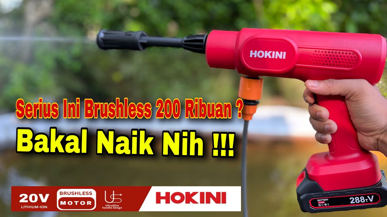 Review HOKINI Jet Cleaner Cordless Brushless Harga mulai 250 Ribuan❗️Sekencang Dan sebagus Apa ?
