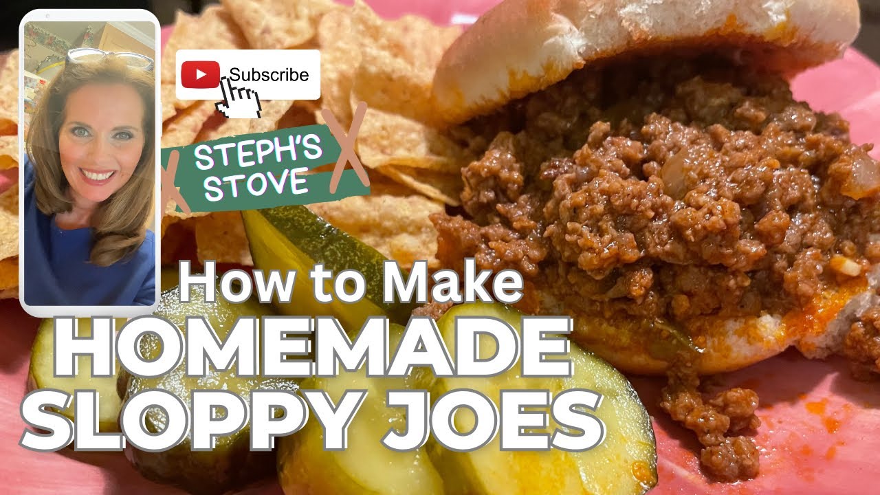 Homemade Sloppy Joes - Easy Recipe - Steph’s Stove