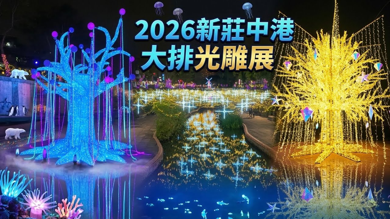 2026新北市新莊中港大排光雕展（展期3月6日至29日）