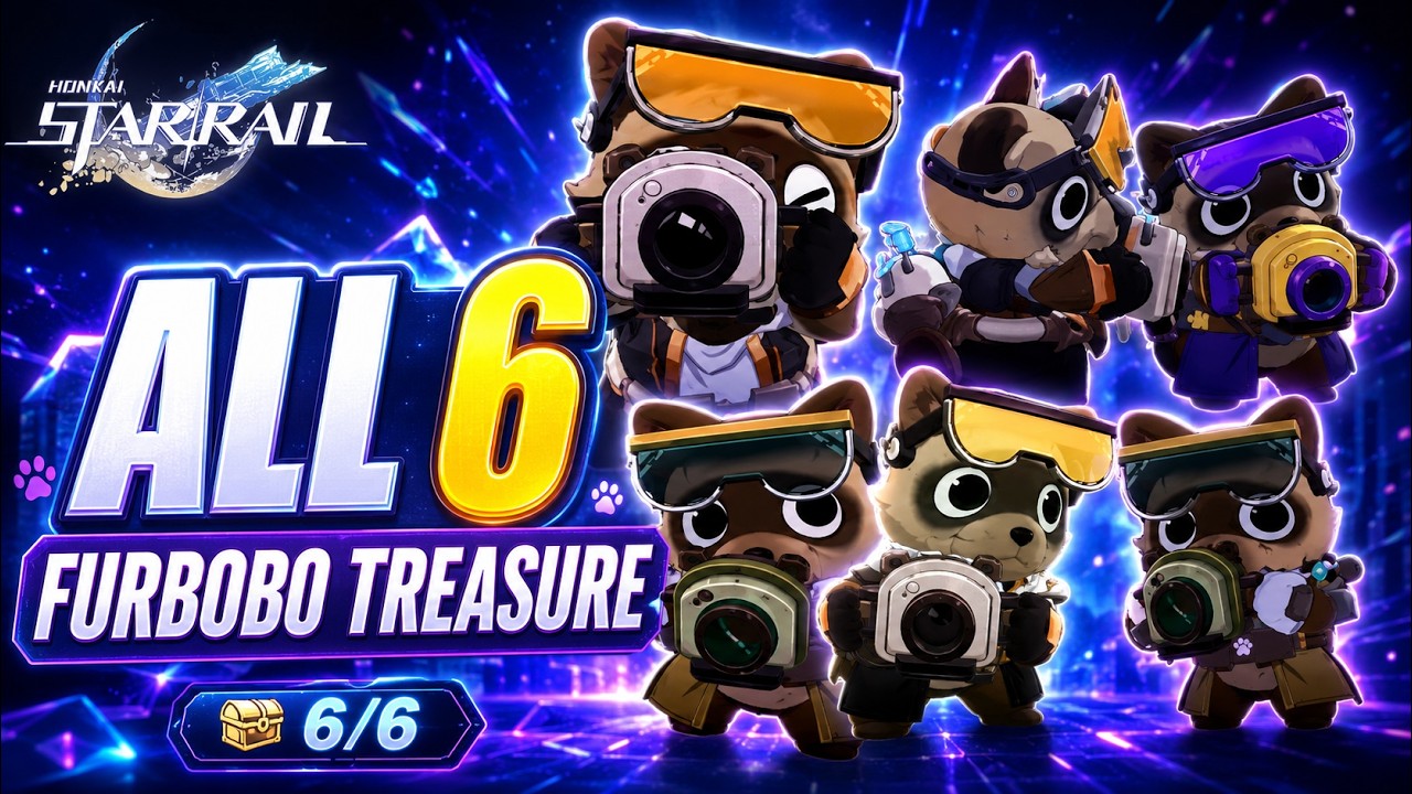 HSR 4.4 All 6 Furbobo Treasure | Desolate Maw's Demonhold & Fallen Star's Cradle | Honkai Star Rail