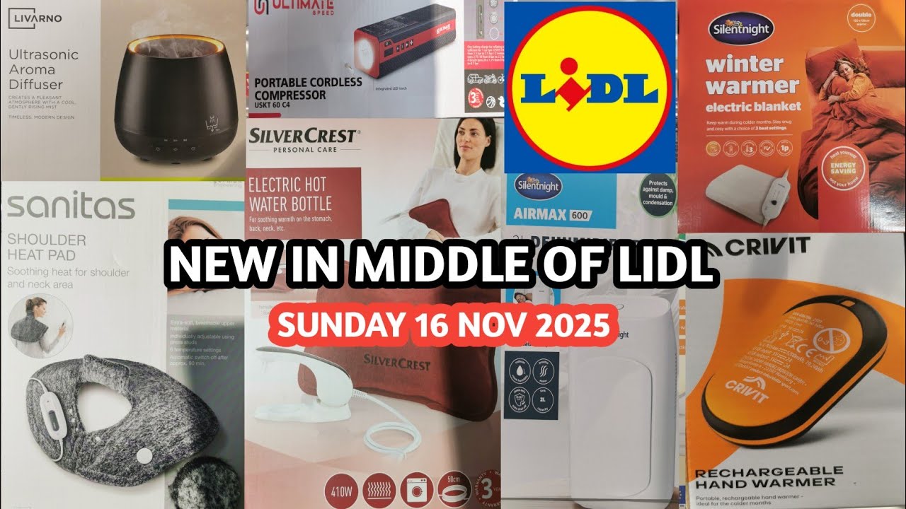 NEW IN MIDDLE OF LIDL TODAY SUNDAY 16 NOVEMBER 2025/ LIDL UK