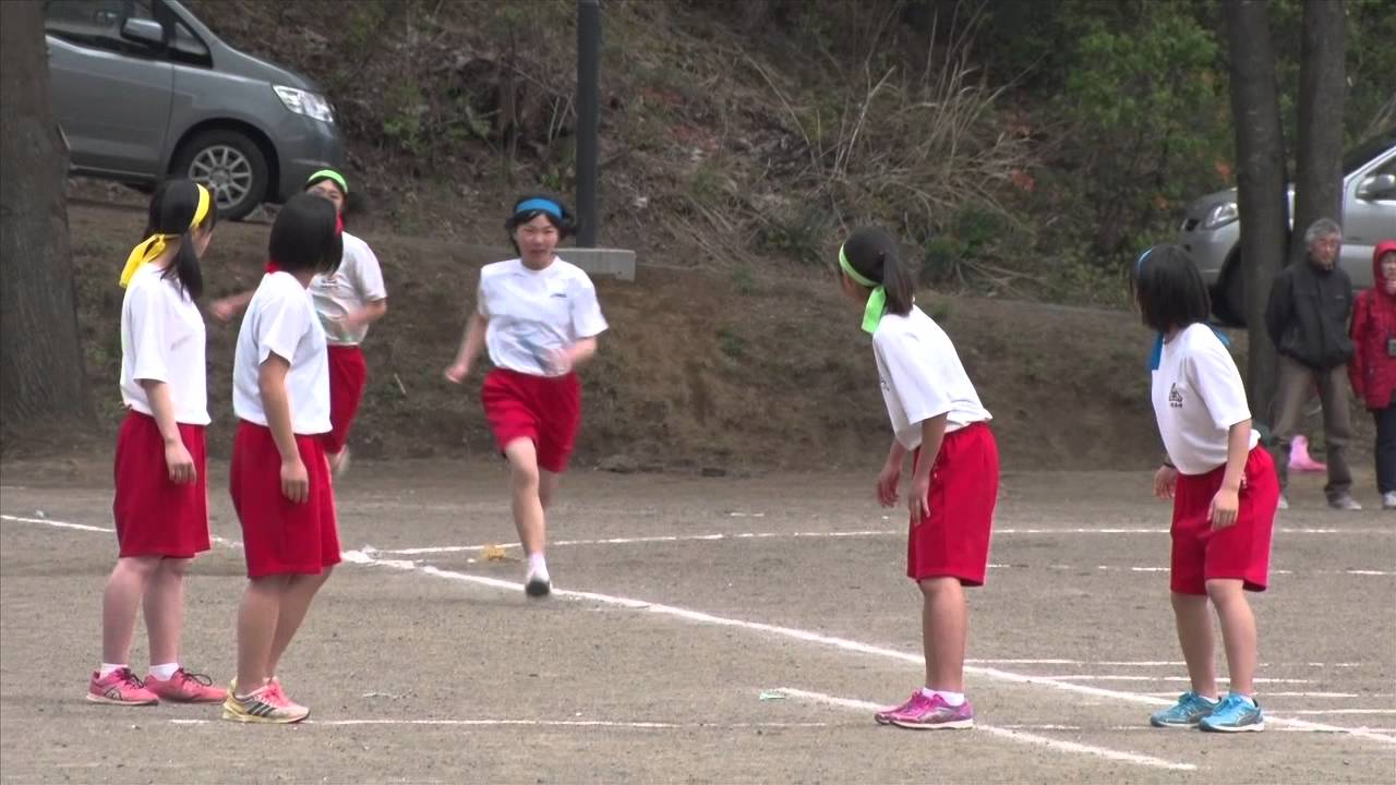 選抜リレー　西根中運動会