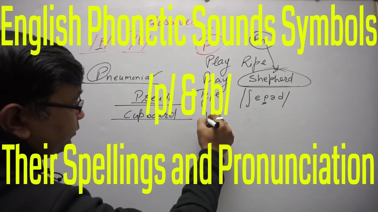 English Phonetic Sound Symbols /p/ & /b/ and Their Spellings and Pronunciation