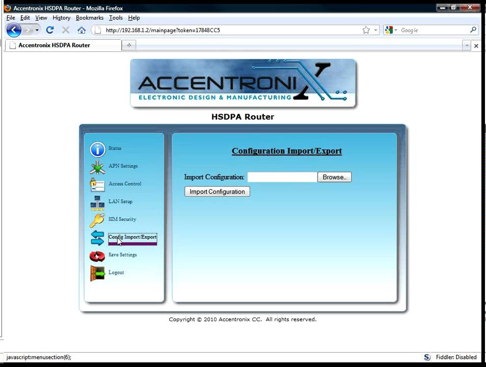 Accentronix HSDPA Router Demonstration