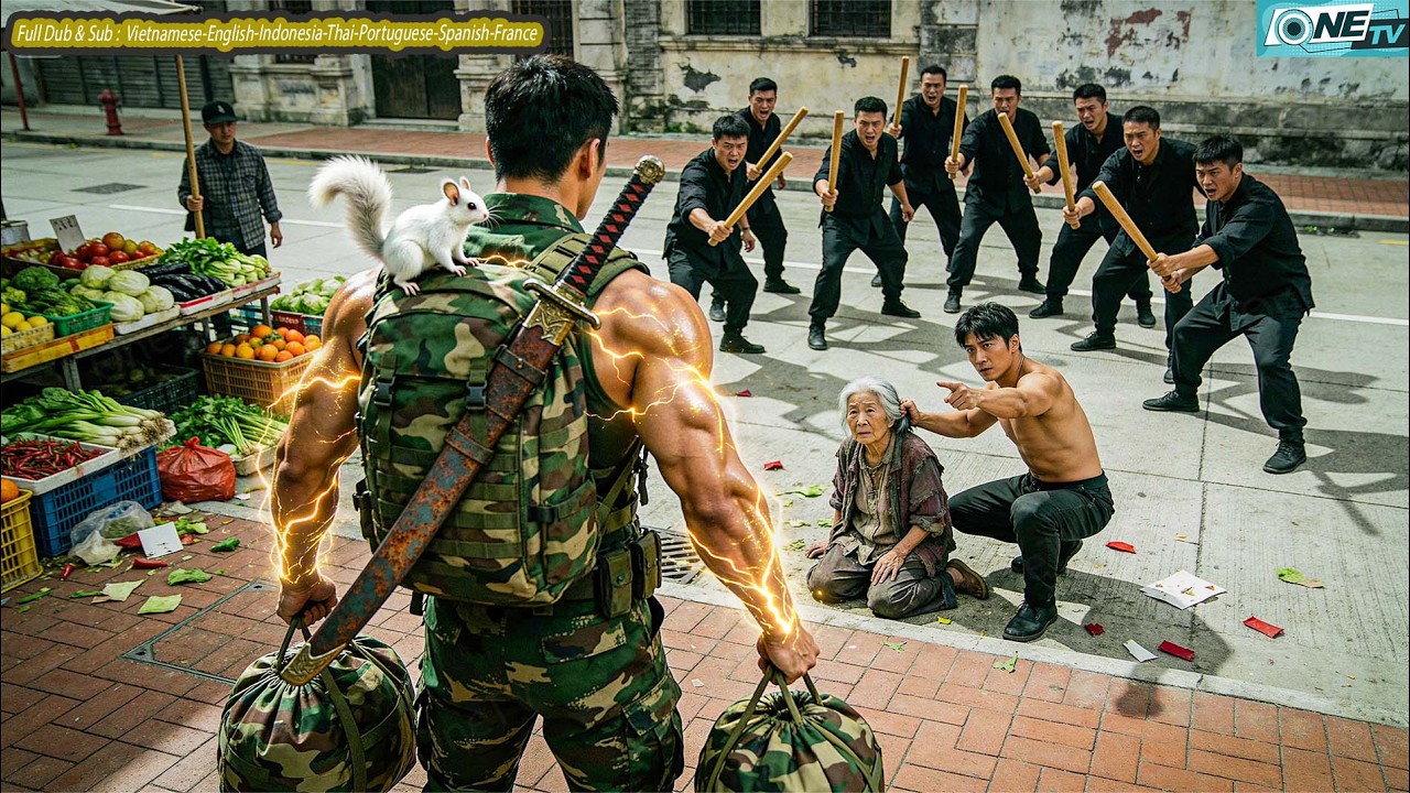 B&agrave; L&atilde;o B&aacute;n Rau Lề Đường Bị C&ocirc;n Đồ Đ&ograve;i Tiền Bảo K&ecirc;, N&agrave;o Ngờ Con Trai B&agrave; L&agrave; Chiến Thần Lấy Mạng Cả Đ&aacute;m