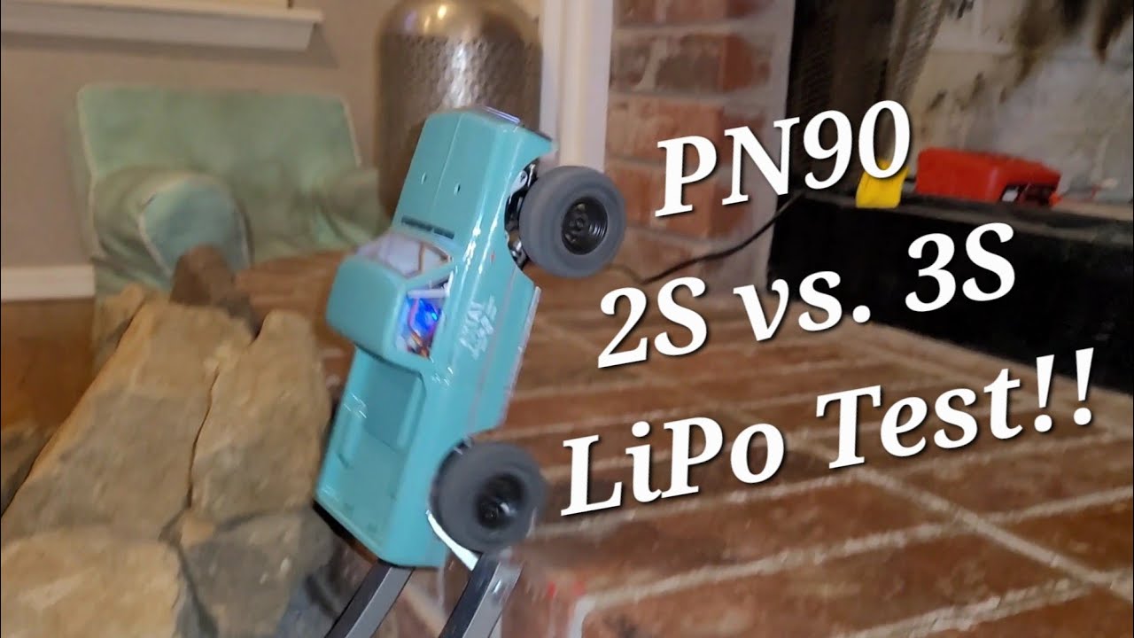 SCX24 - PN90 2S vs. 3S LiPo Test