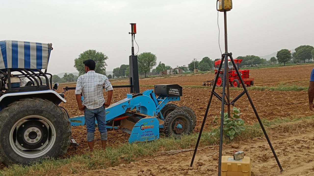 Finally aaj khet me Laser Leveler लगवा ली